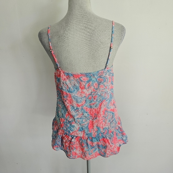Lilly Pulitzer Ruffle Cami Top in Summer Siren - Picture 6 of 10